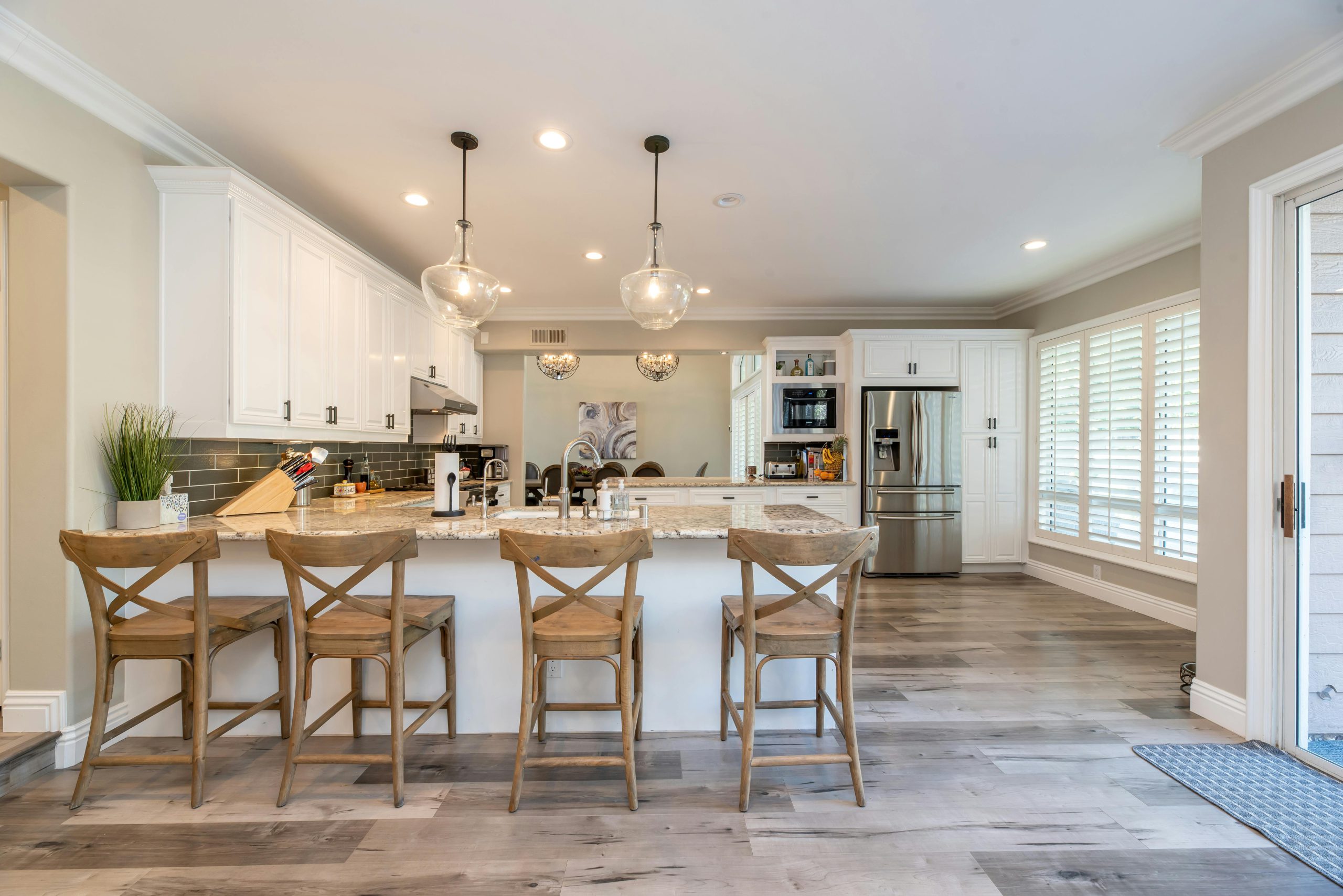 A clean, welcoming kitchen